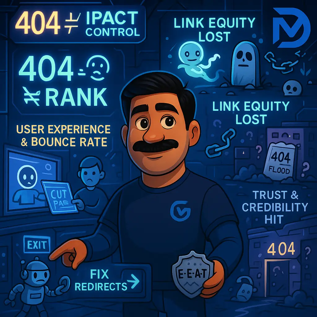 شناسایی خطای ۴۰۴ در سایت