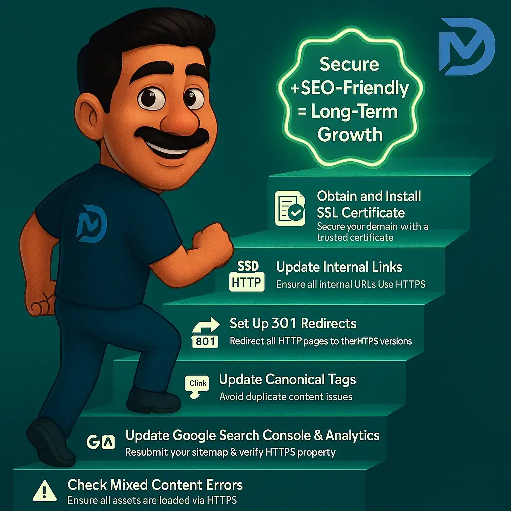 تغییر آدرس سایت به HTTPS بدون افت سئو: گام به گام