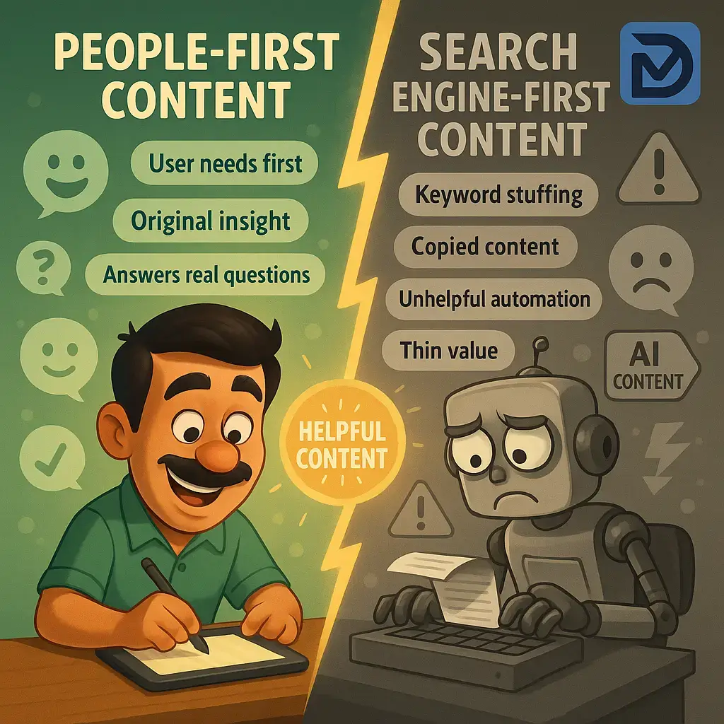 محتوای مردممحور در مقابل محتوای موتور جستجو-محور