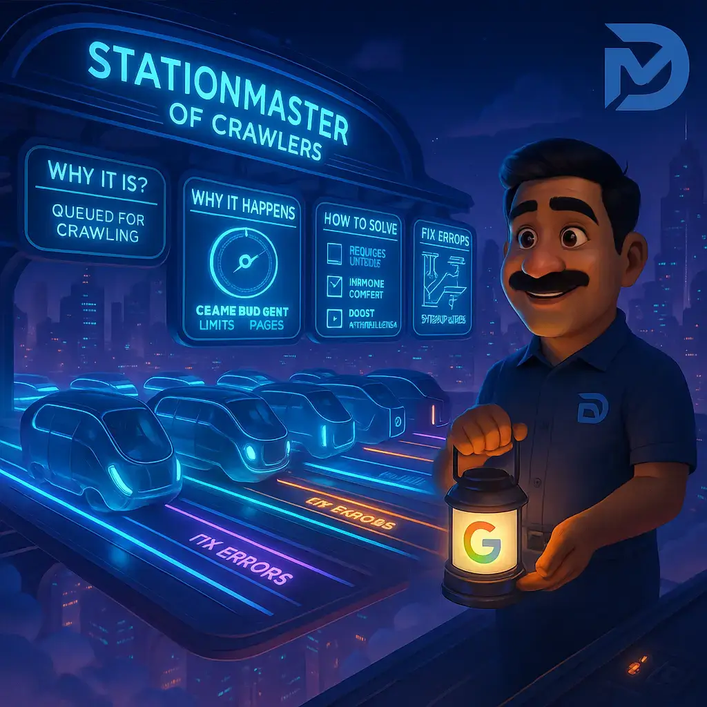 خطای Queued for crawling: در صف خزش