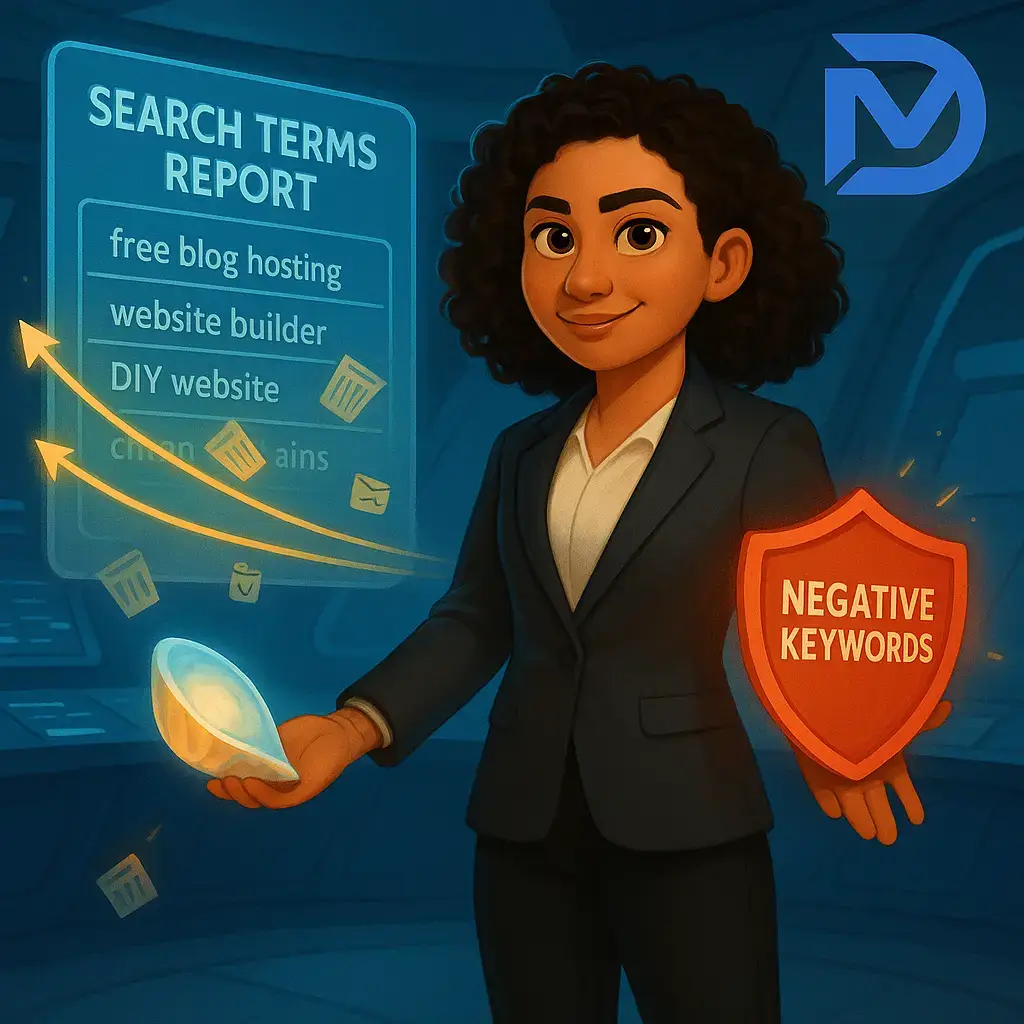 افزودن کلمات کلیدی منفی برای حذف ترافیک نامرتبط