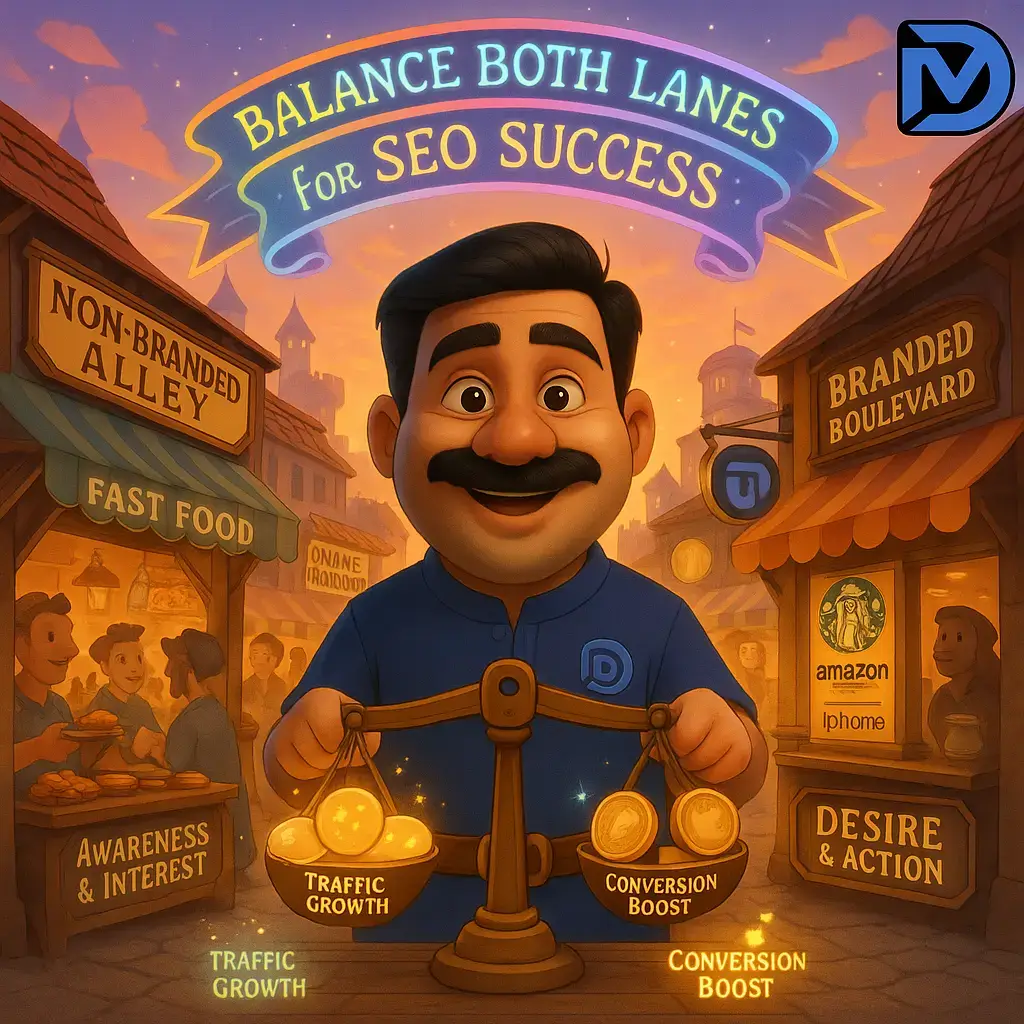 Branded Keywords در مقابل Non-Branded Keywords: تفاوت‌ها و هم‌افزایی