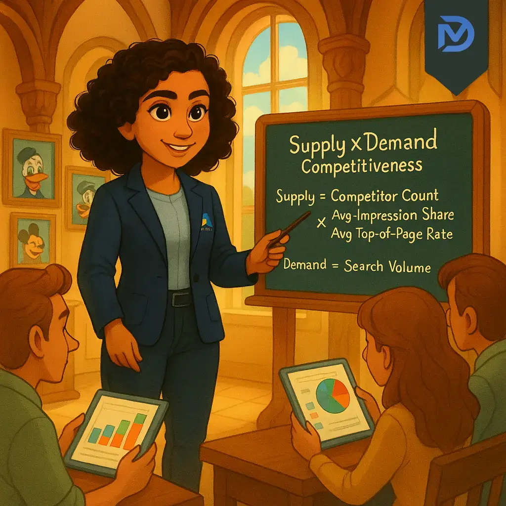 محاسبه و تحلیل رقابت‌پذیری بازار با فرمول عرضه / تقاضا