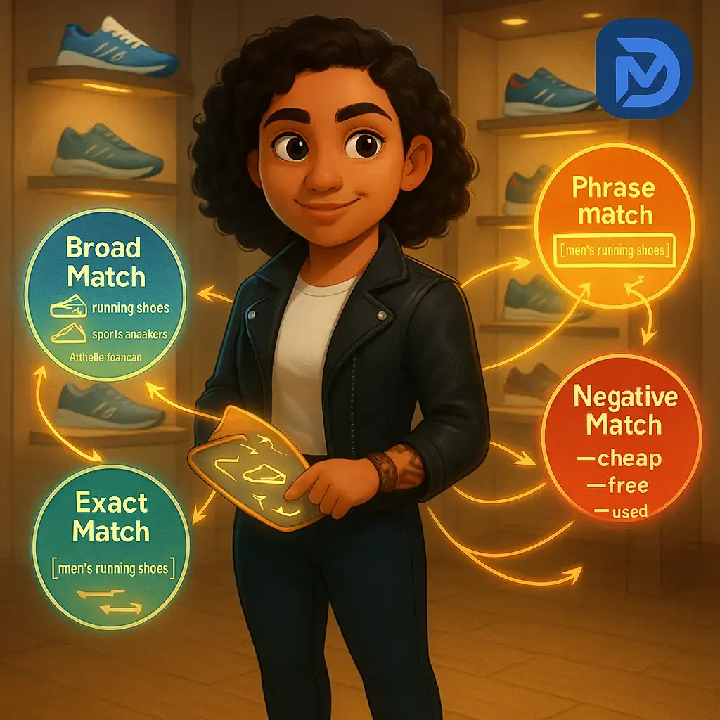 انواع تطابق کلمات کلیدی: اهرم کنترل دقت نمایش تبلیغ