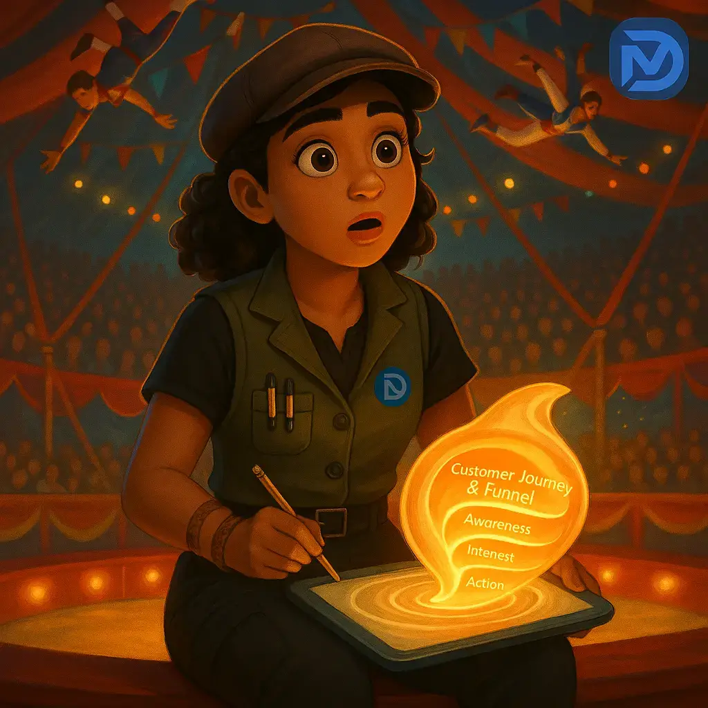 درک مسیر خریدار و قیف بازاریابی (Customer Journey & Funnel Mapping)