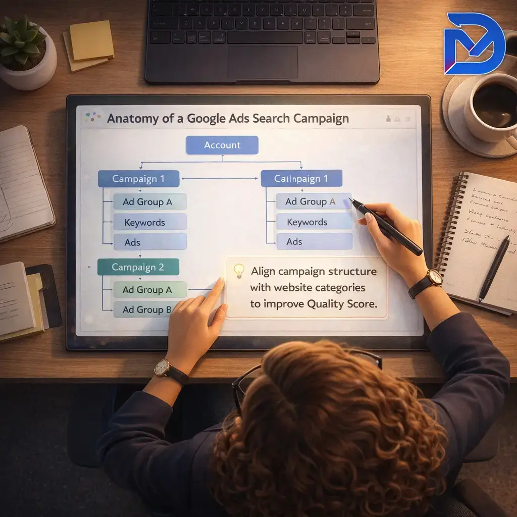 درک ساختار و آناتومی یک کمپین جستجوی گوگل ادز